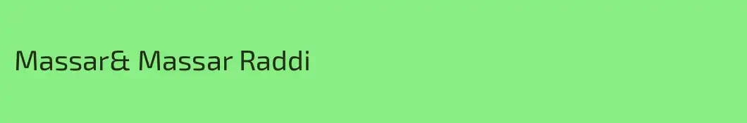 Massar& Massar Raddi